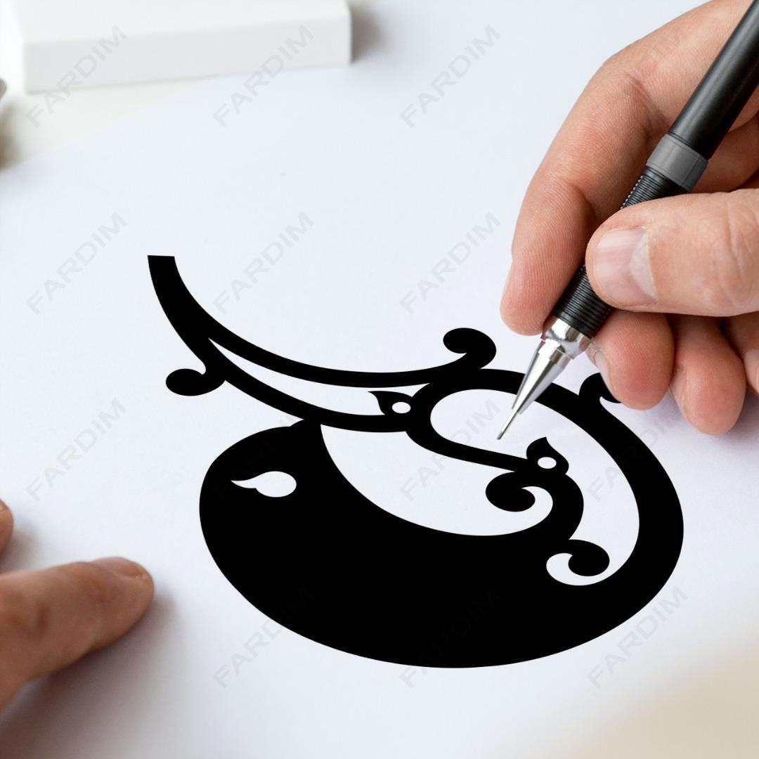 وکتور طرح نگاره گل و مرغ کد A132414